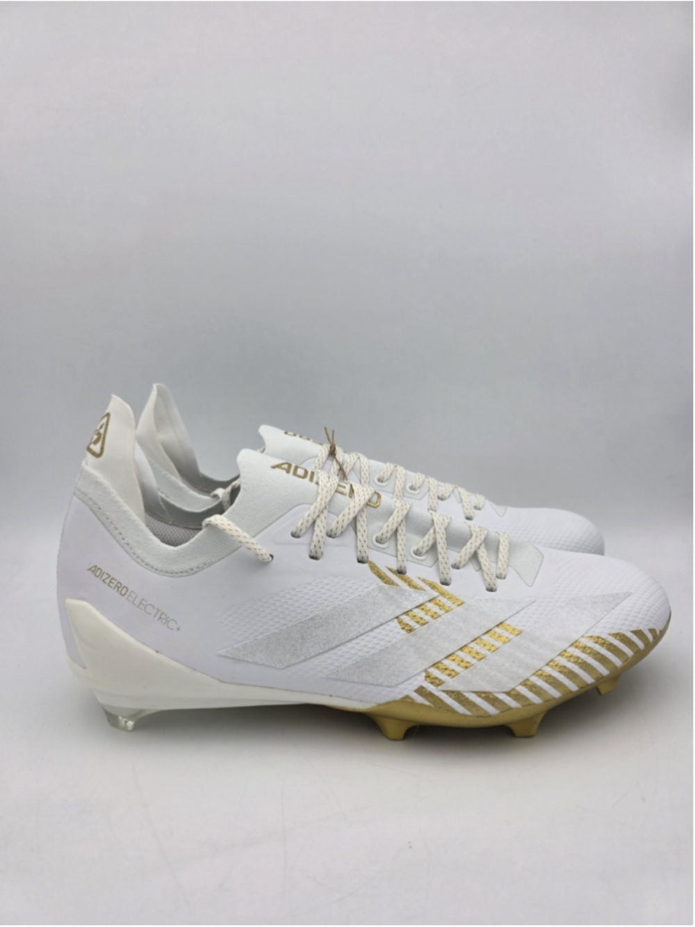 Adidas Adizero Electric + Men's Football Cleats White Gold IE6282 Size 11.5